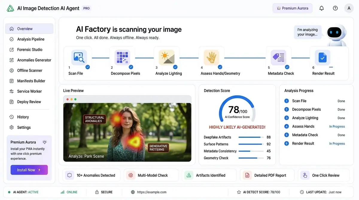 AI stock analysis — example of the AI tool dashboard software